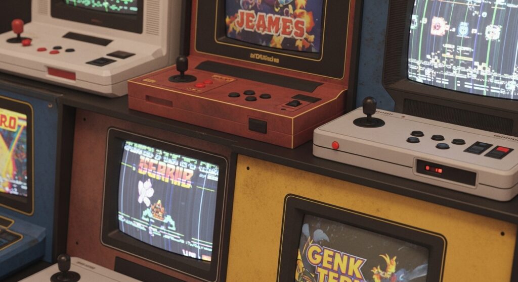 Best retro games collage featuring NES, SNES, Sega Genesis, and PlayStation classics