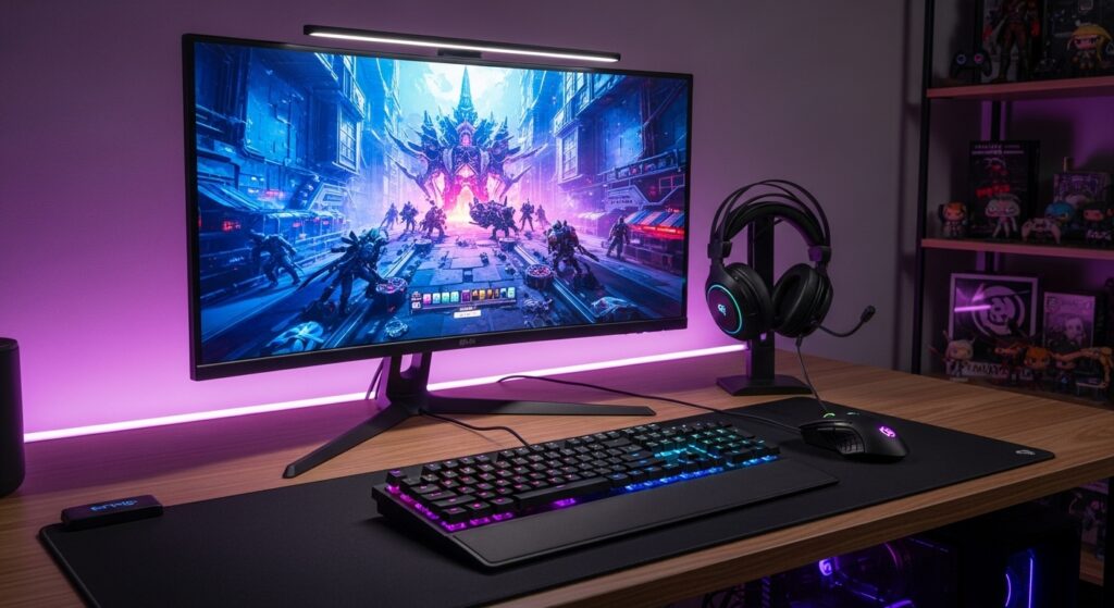 Esports gaming gear setup for Battlefield 6 competitive play