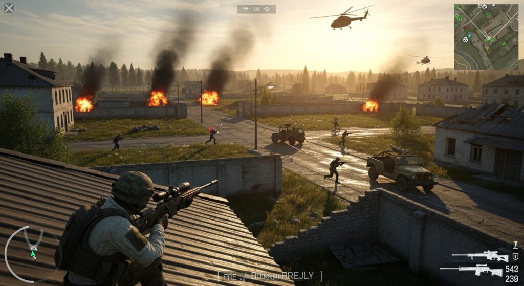 Arma 2 first battle royale game mod scene