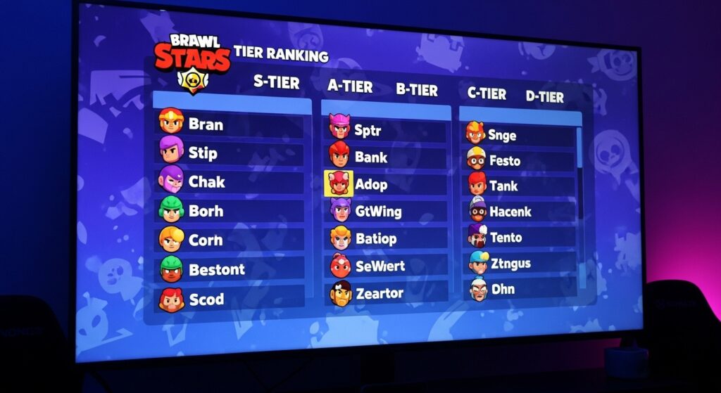 brawl stars tier ranking chart