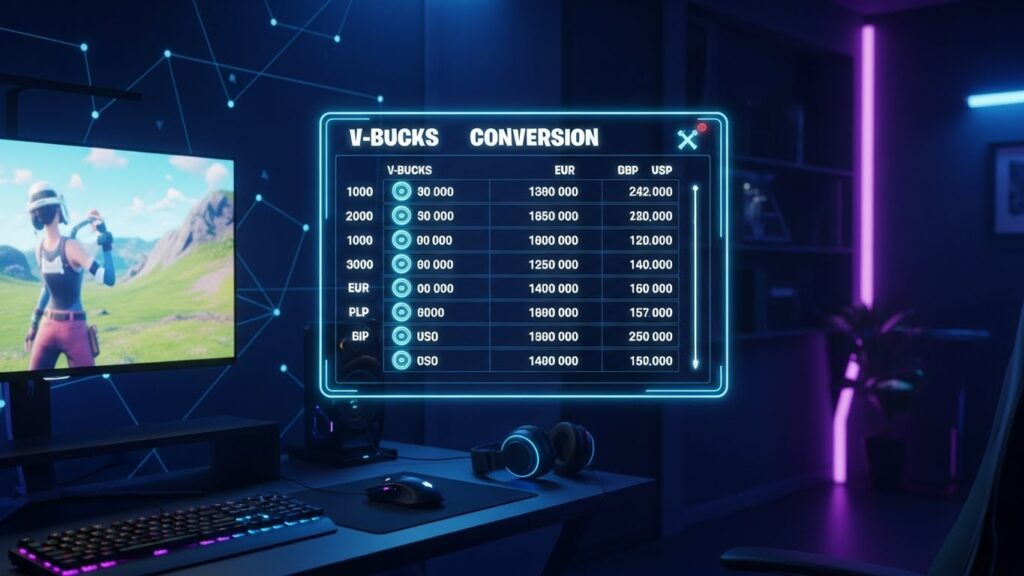 Fortnite V-Bucks to money conversion